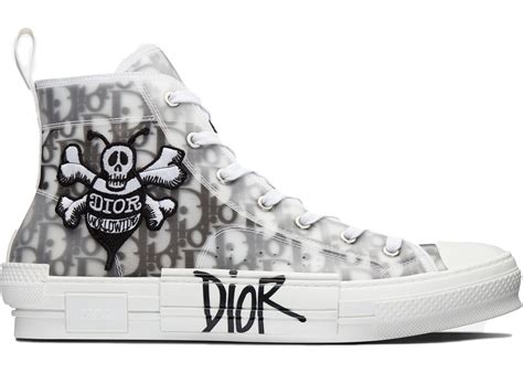 dior and shawn b23 high top|Dior bee embroidery shoes.